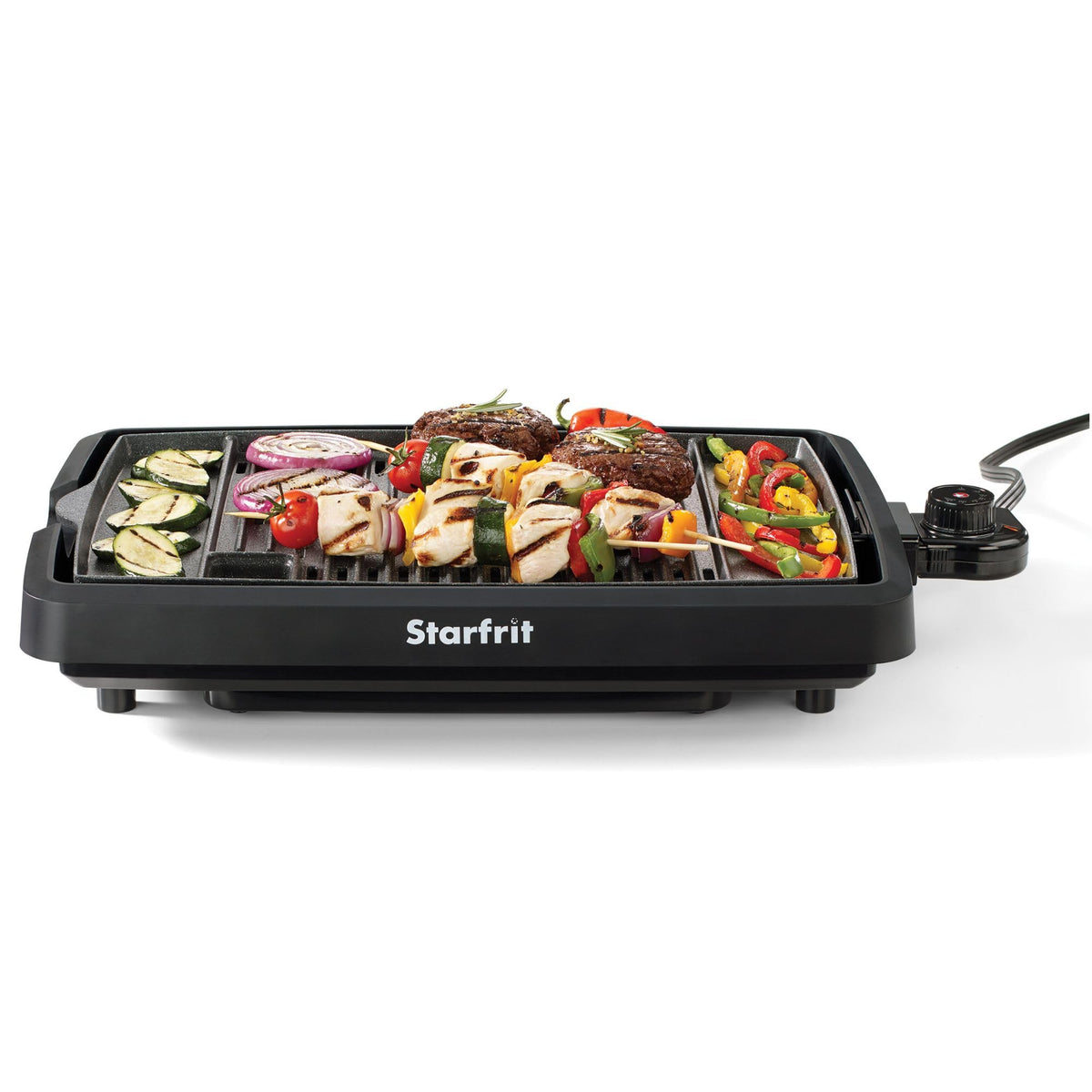 Starfrit The Rock Indoor Smokeless Electric BBQ Grill, 10 x 16 inch