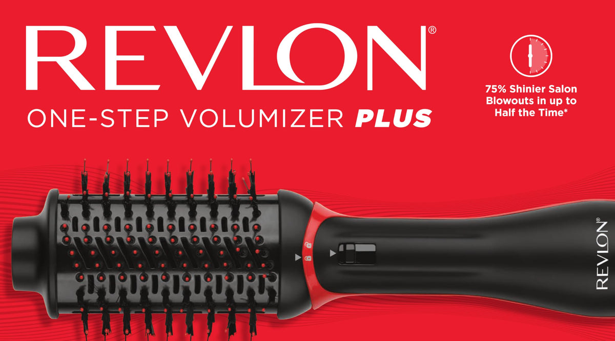 Revlon One-Step Volumizer PLUS Hair Dryer Brush, Black, RVDR5298F
