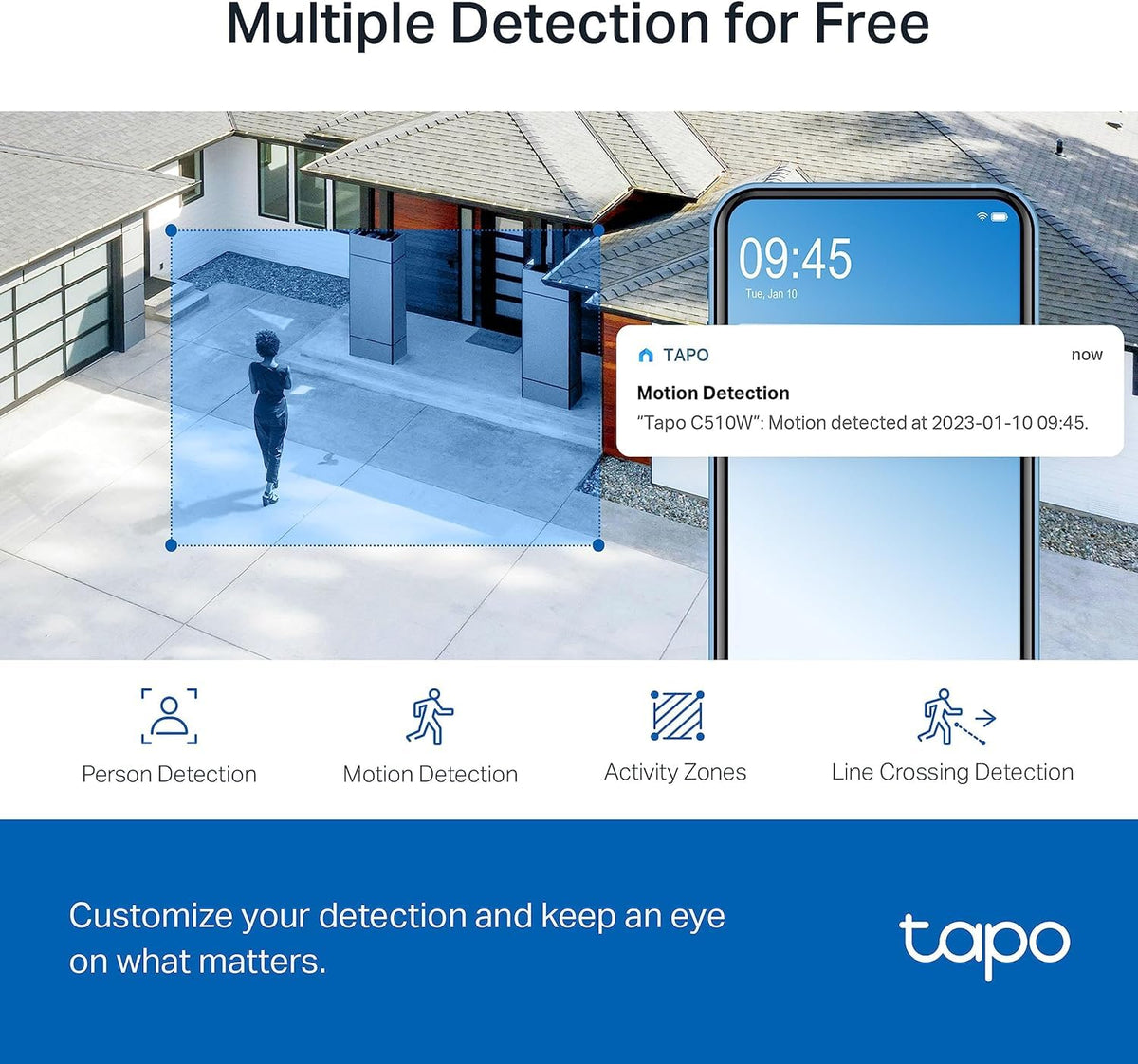 Tapo C510W 2K Pan/Tilt Outdoor Wired Security Camera