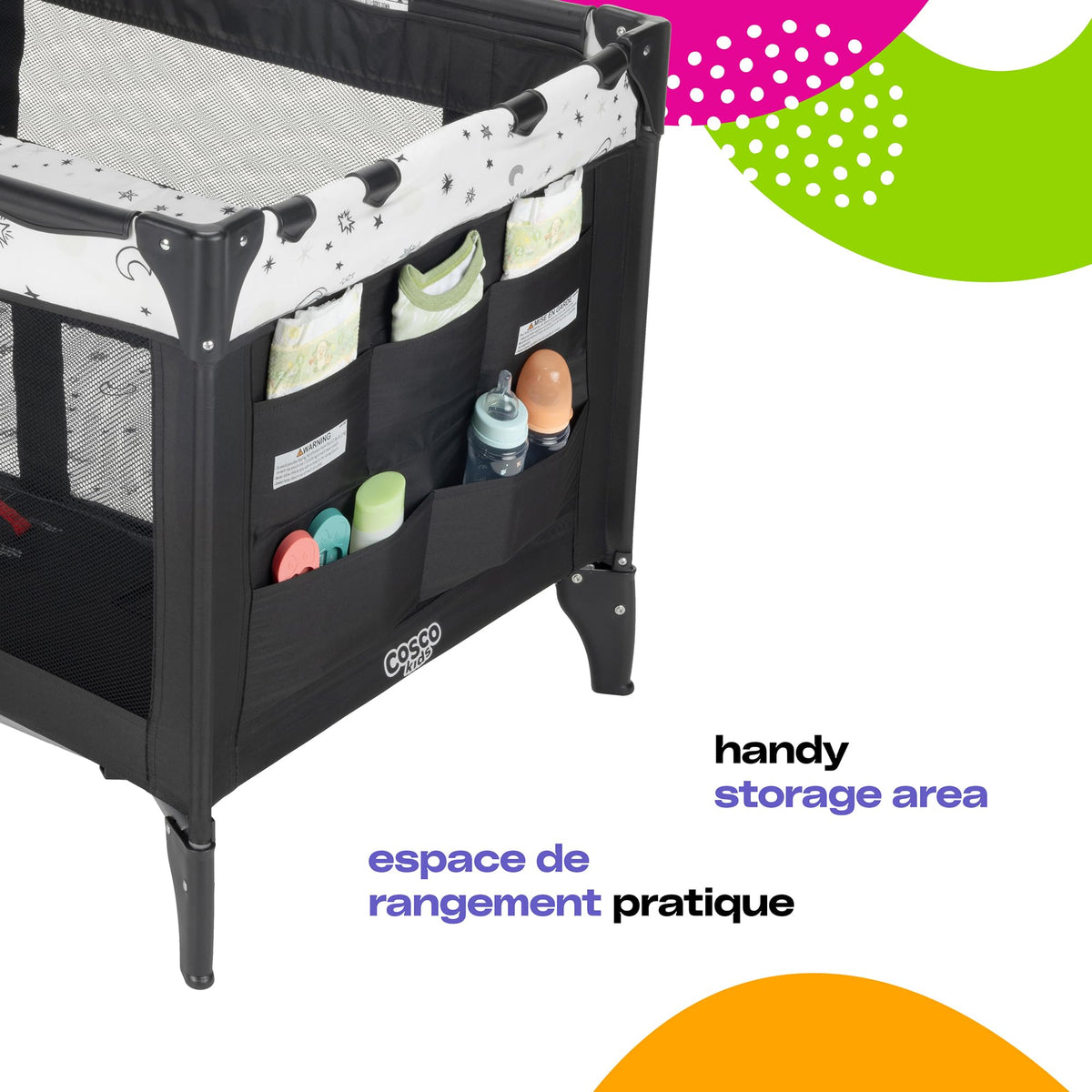 Cosco Kids Funsport Plus Playard with Bassinet, Twinkle Twinkle