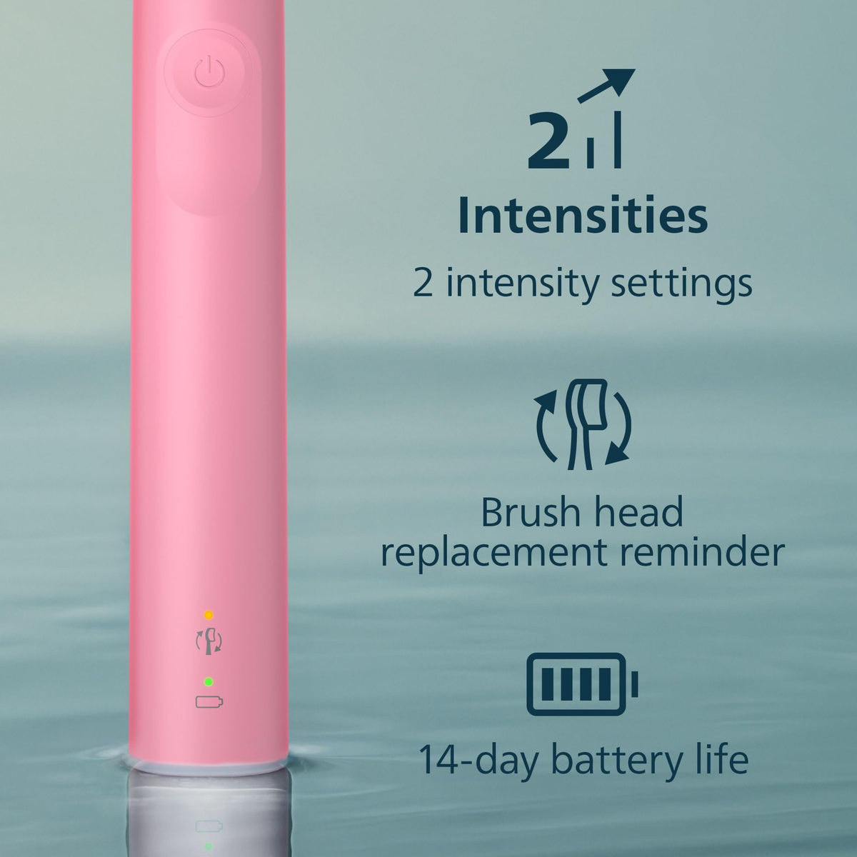 Philips Sonicare 4100 Electric Toothbrush HX3681/26, Deep Pink