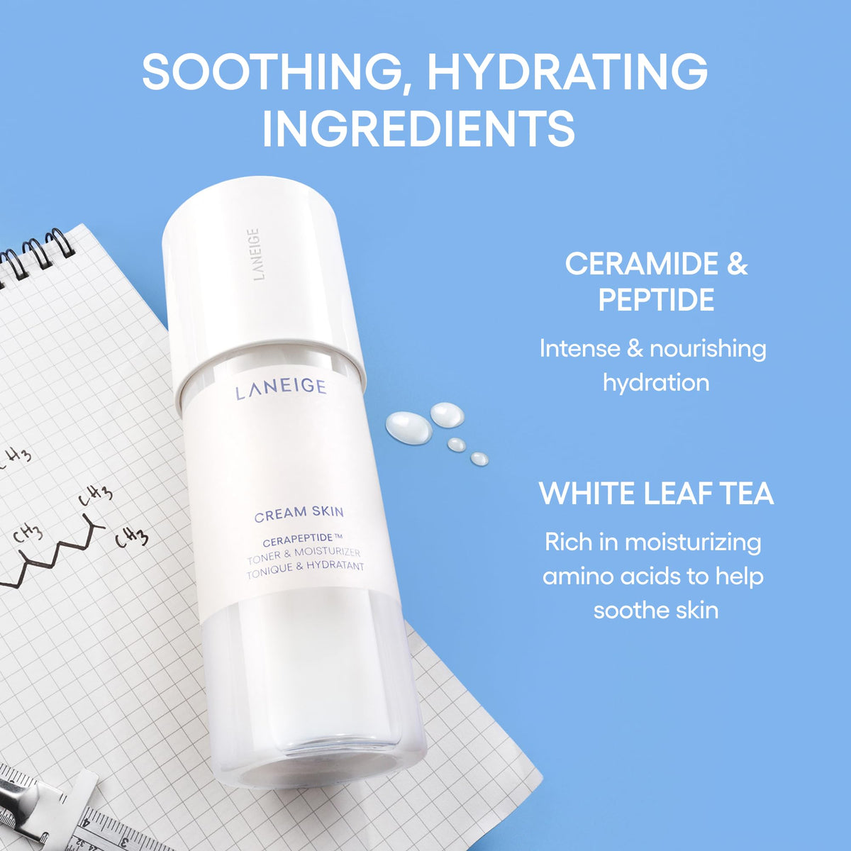 Laneige Cream Skin Toner and Moisturizer Mini
