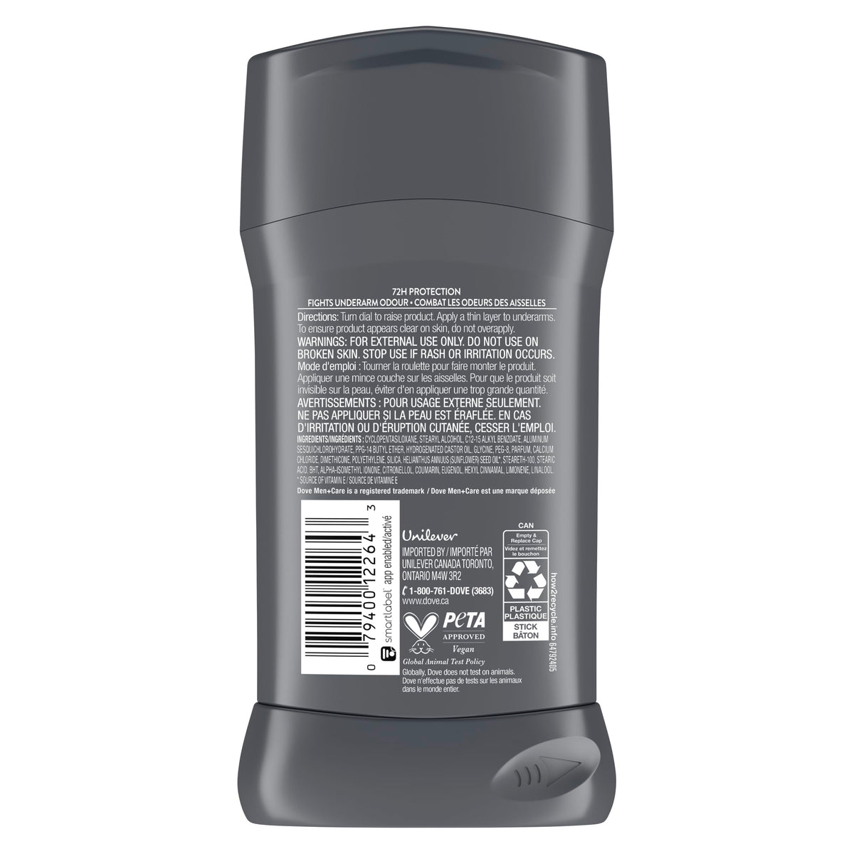 Dove Men+Care Antiperspirant Stick, Extra Fresh, 76g, Pack of 4