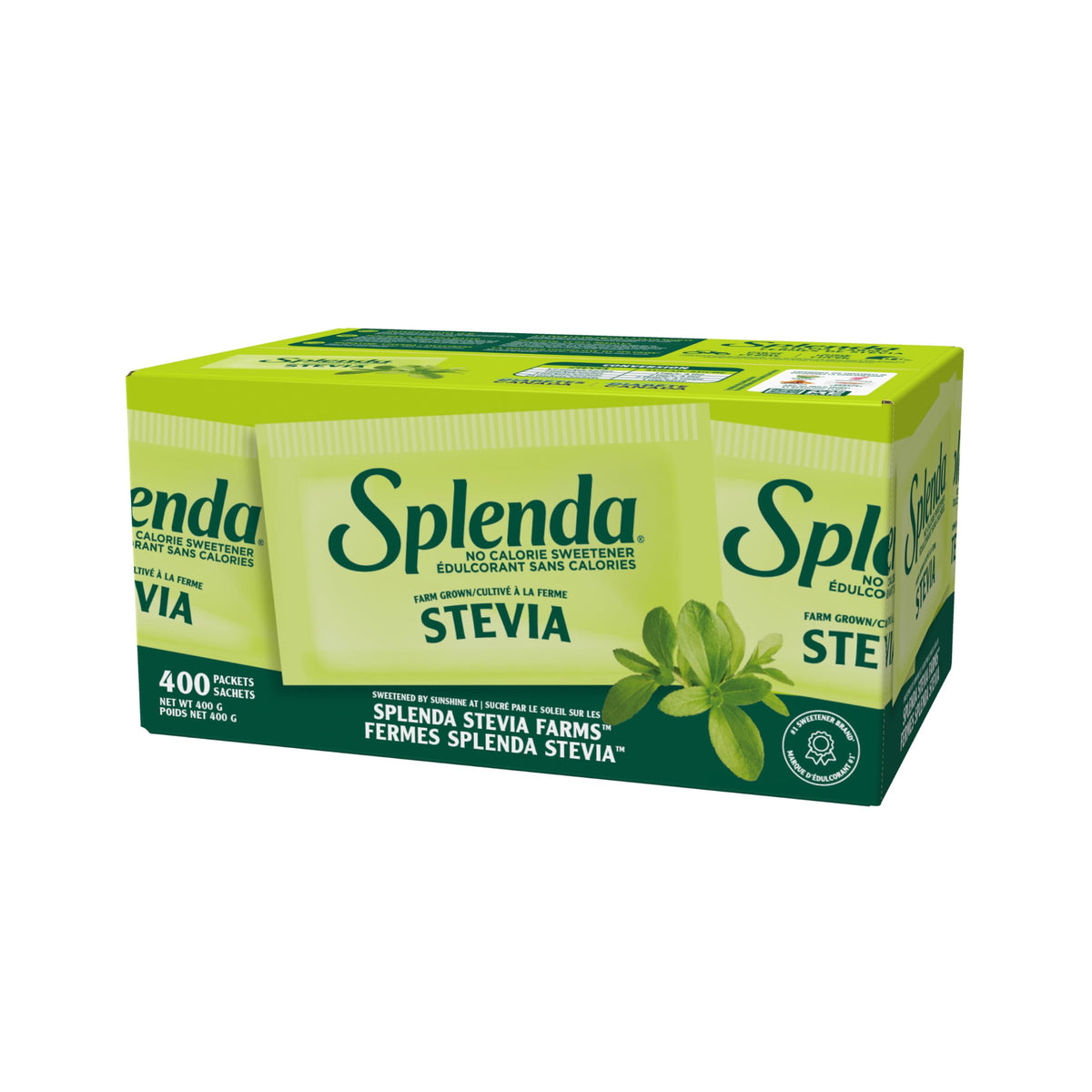 Splenda Stevia No Calorie Sweetener Packets, 400 Count