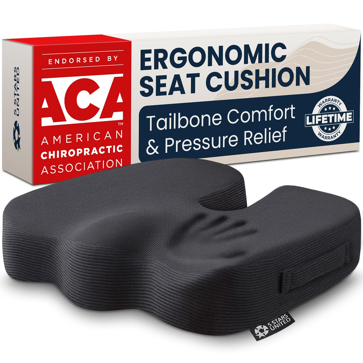 5 Stars United Memory Foam Seat Cushion