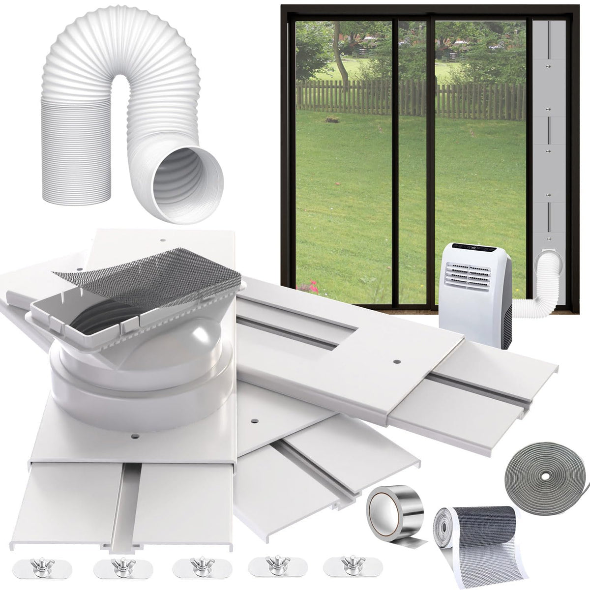 Gulrear 95"Sliding Door AC Vent Kit