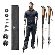 Cascade Mountain Tech Aluminum Trekking Poles With Cork Grip