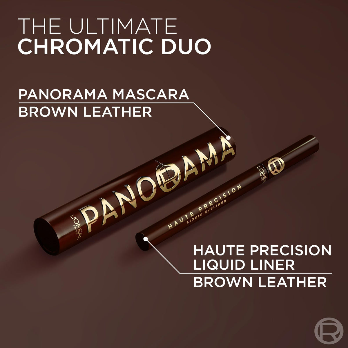 L'Oréal Paris Voluminous Panorama Chromatic Mascara, 705 Brown Leather