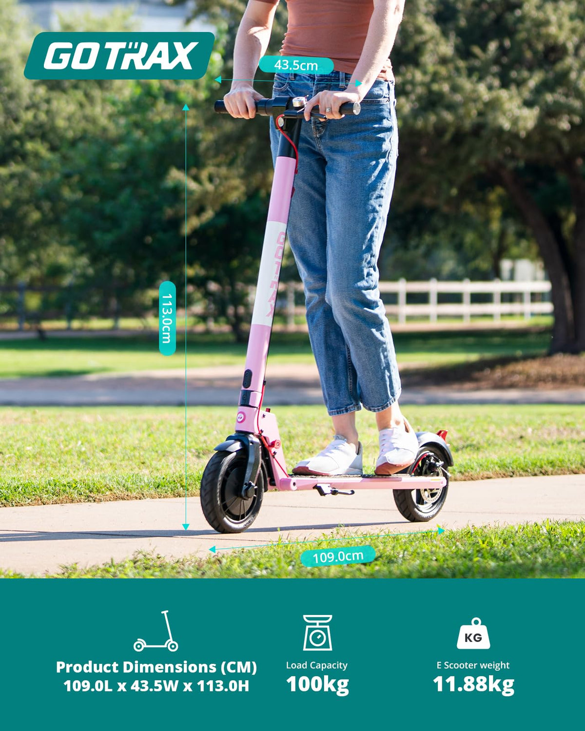Gotrax Electric Scooter for Adults, 8.5" Tire, 25Km/h, 15Km Range