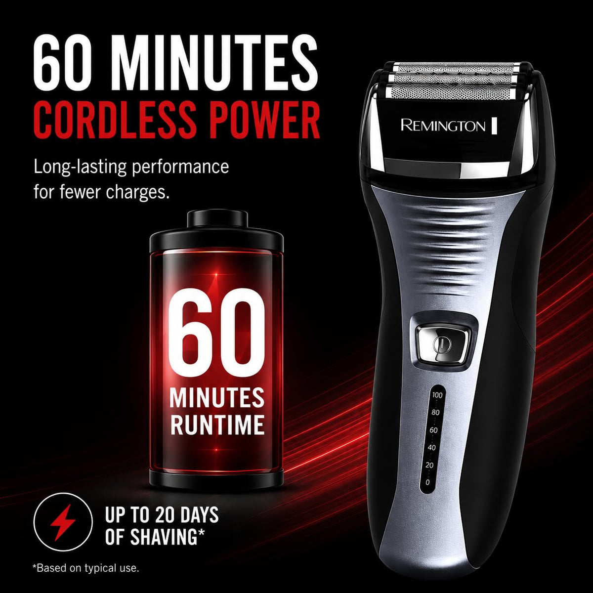 Remington F5-5800 Foil Shaver for Men, Black