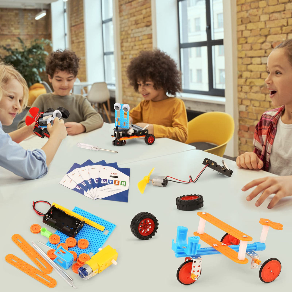 STEM Science Kit for Kids, Building Robot Car