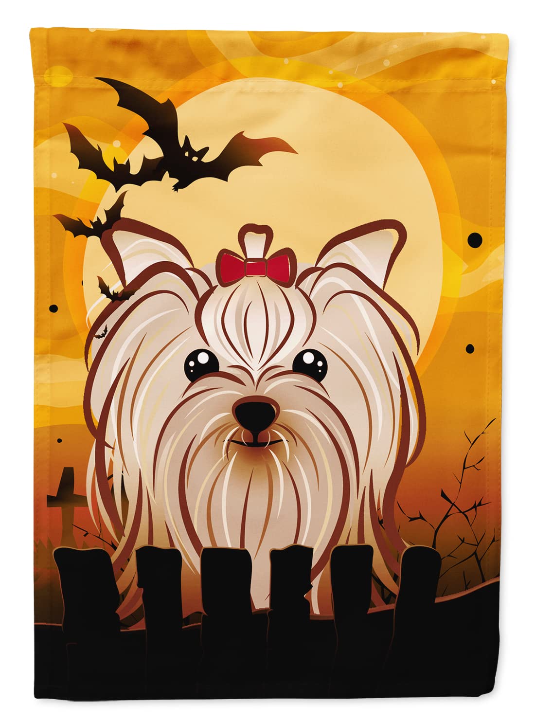 Caroline's Treasures Halloween Yorkshire Terrier House Flag