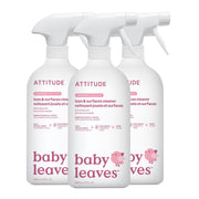 Attitude Baby and Kids Toy Cleaner Spray, Unscented, 800 mL, Pack of 3