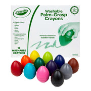 Crayola Jumbo Washable Egg Crayons, 12 Count