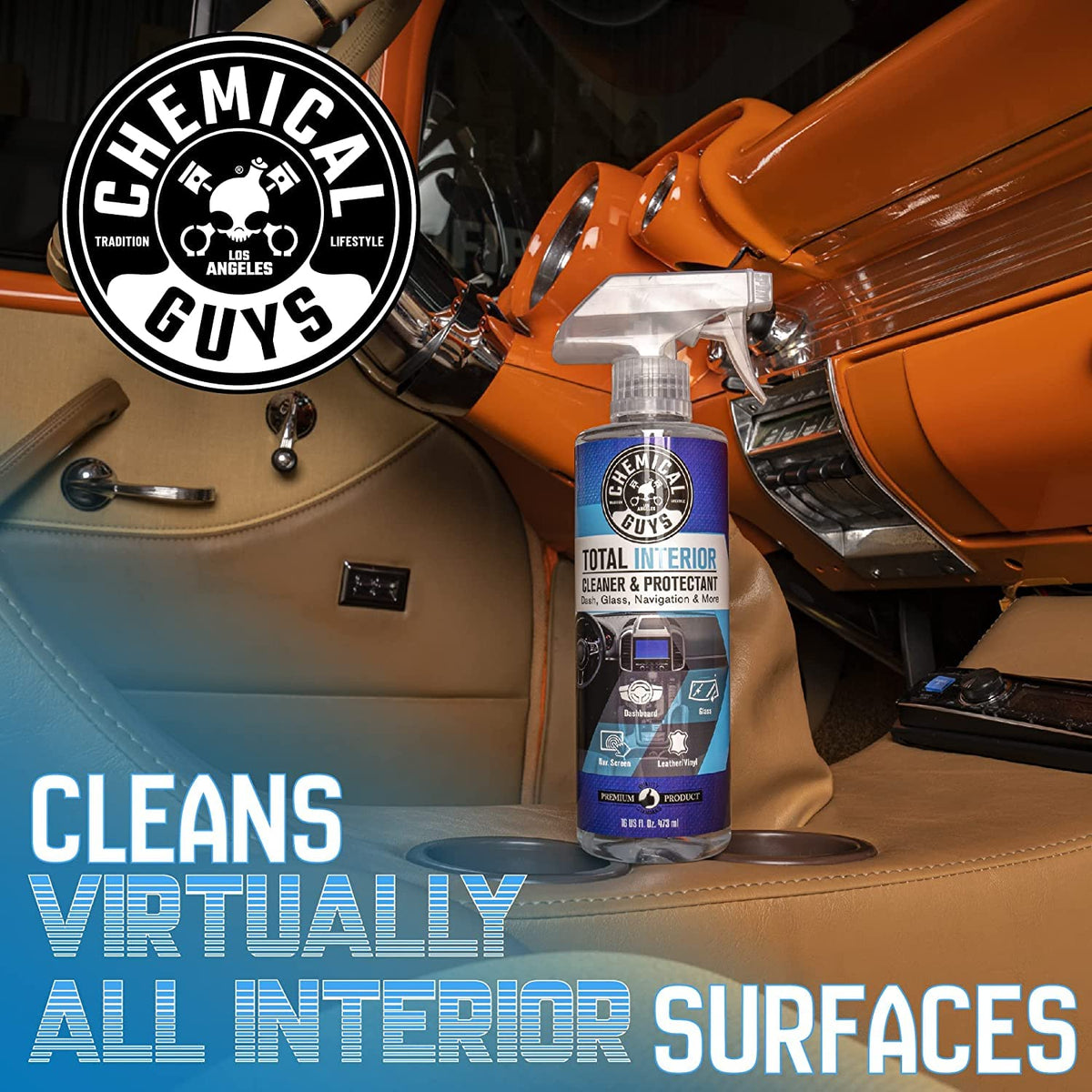 Chemical Guys Total Interior Cleaner and Protectant, 473 ml, 2 Pack