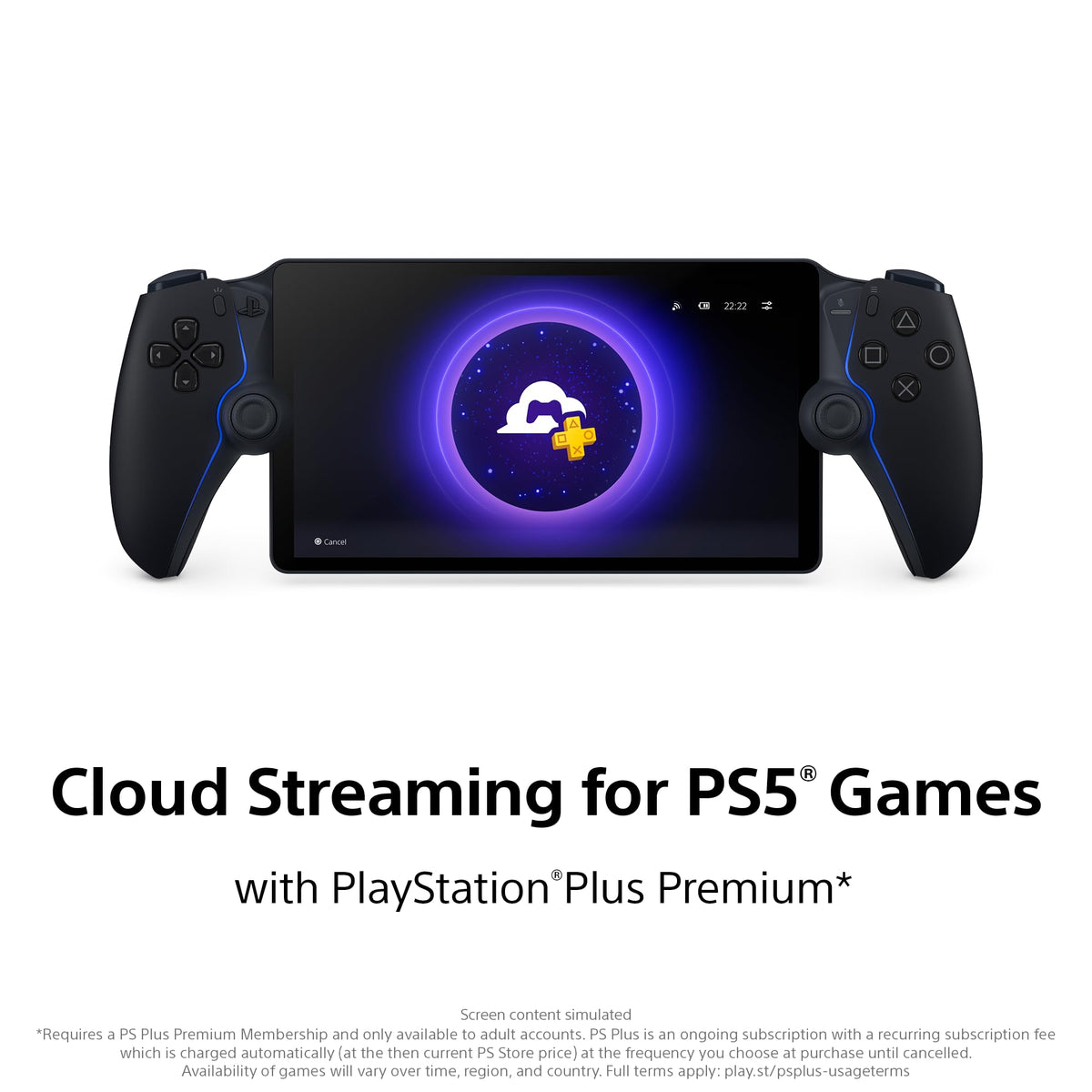 PlayStation Portal Remote Player for PS5, Midnight Black