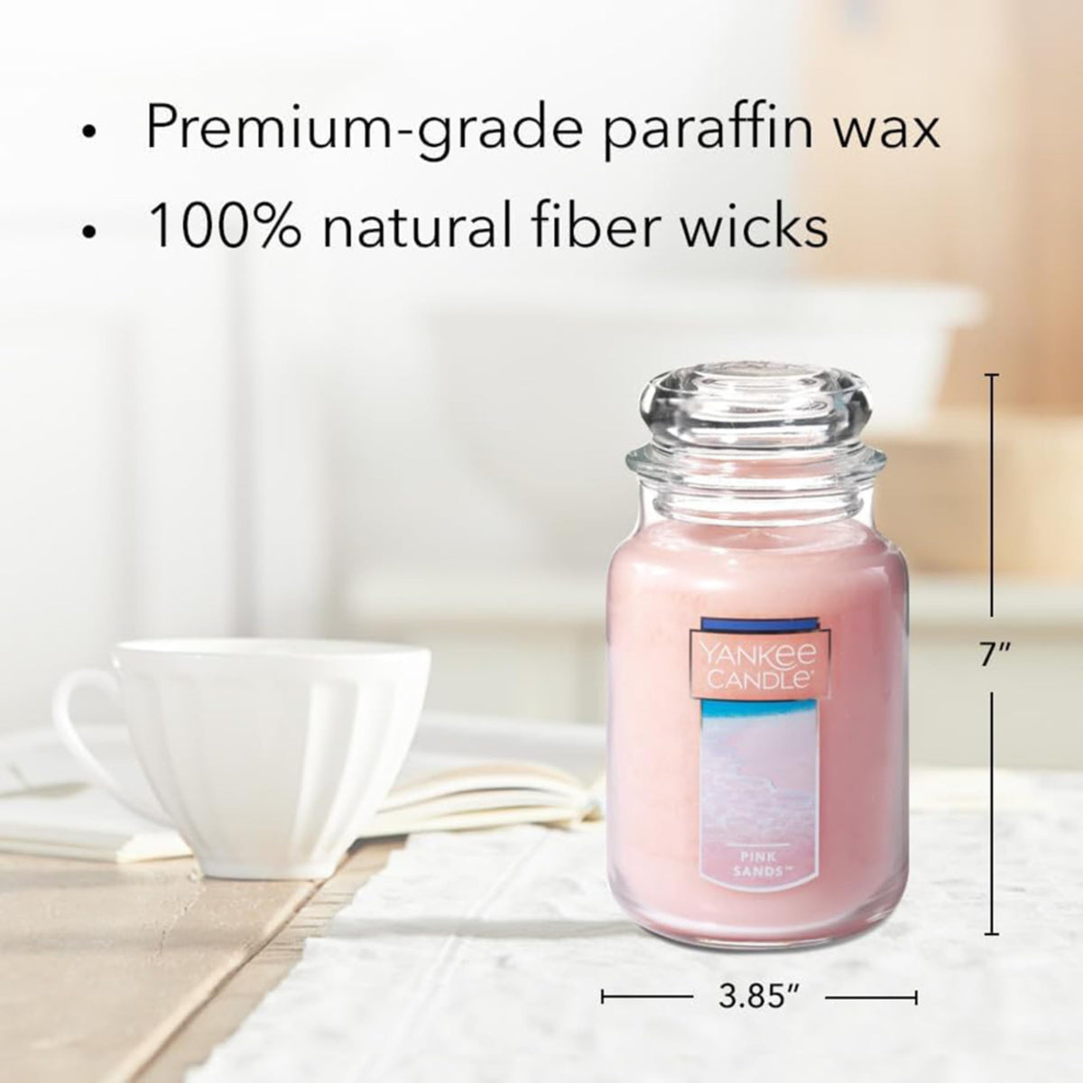 Yankee Candle Pink Sands Large Jar Candle, 22 oz