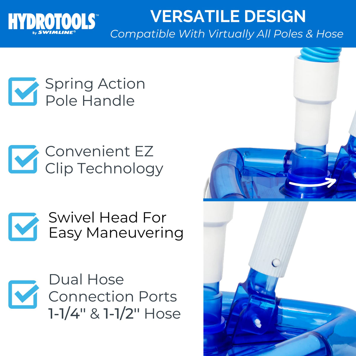 Swimline Hydro Tools 8145 Weighted Triangle Pool Vacuum Head