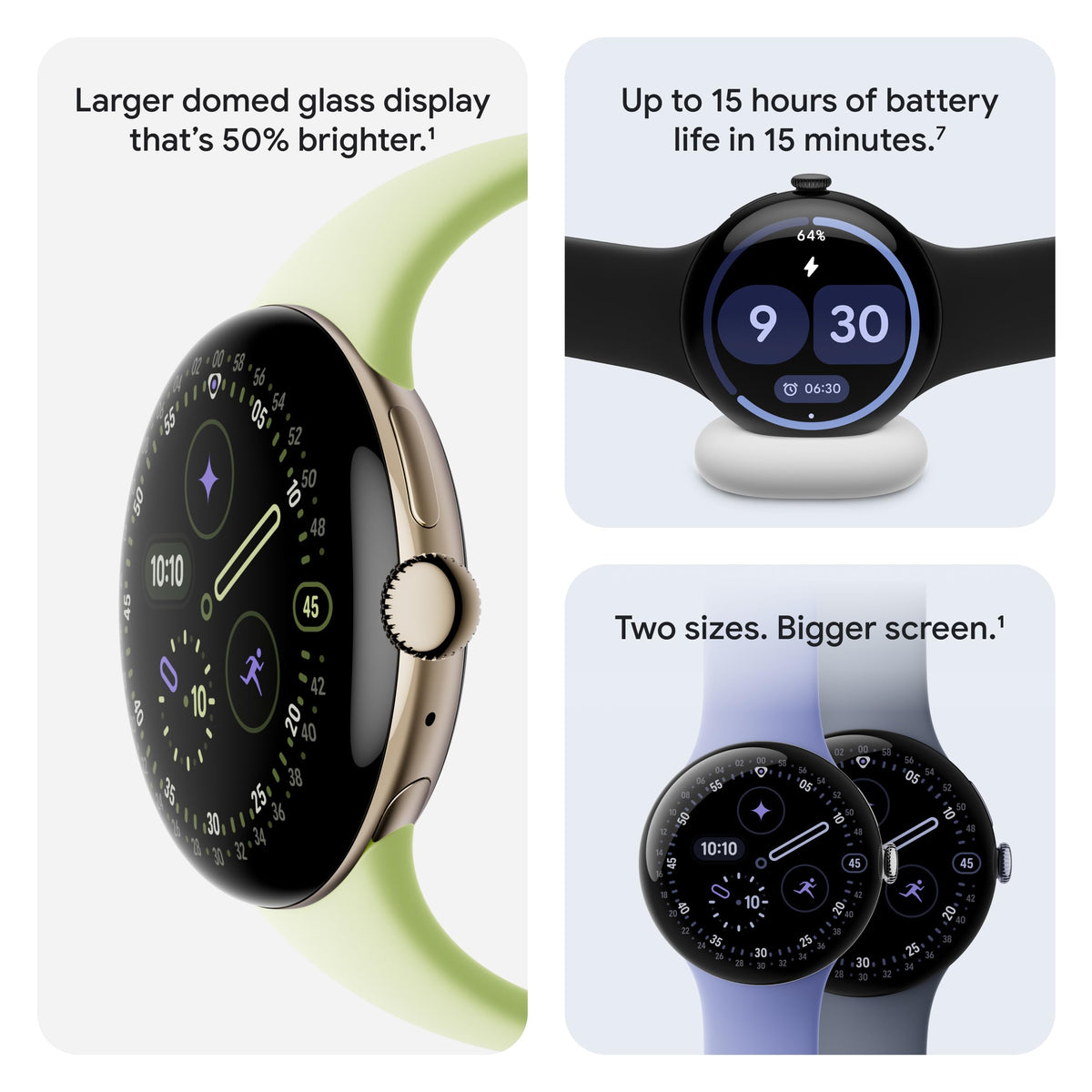 Google Pixel Watch 4, 45 mm, Satin Moonstone Case and Band, Wi-Fi