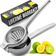 Zulay Large Stainless Steel Lemon Squeezer, Heavy Duty