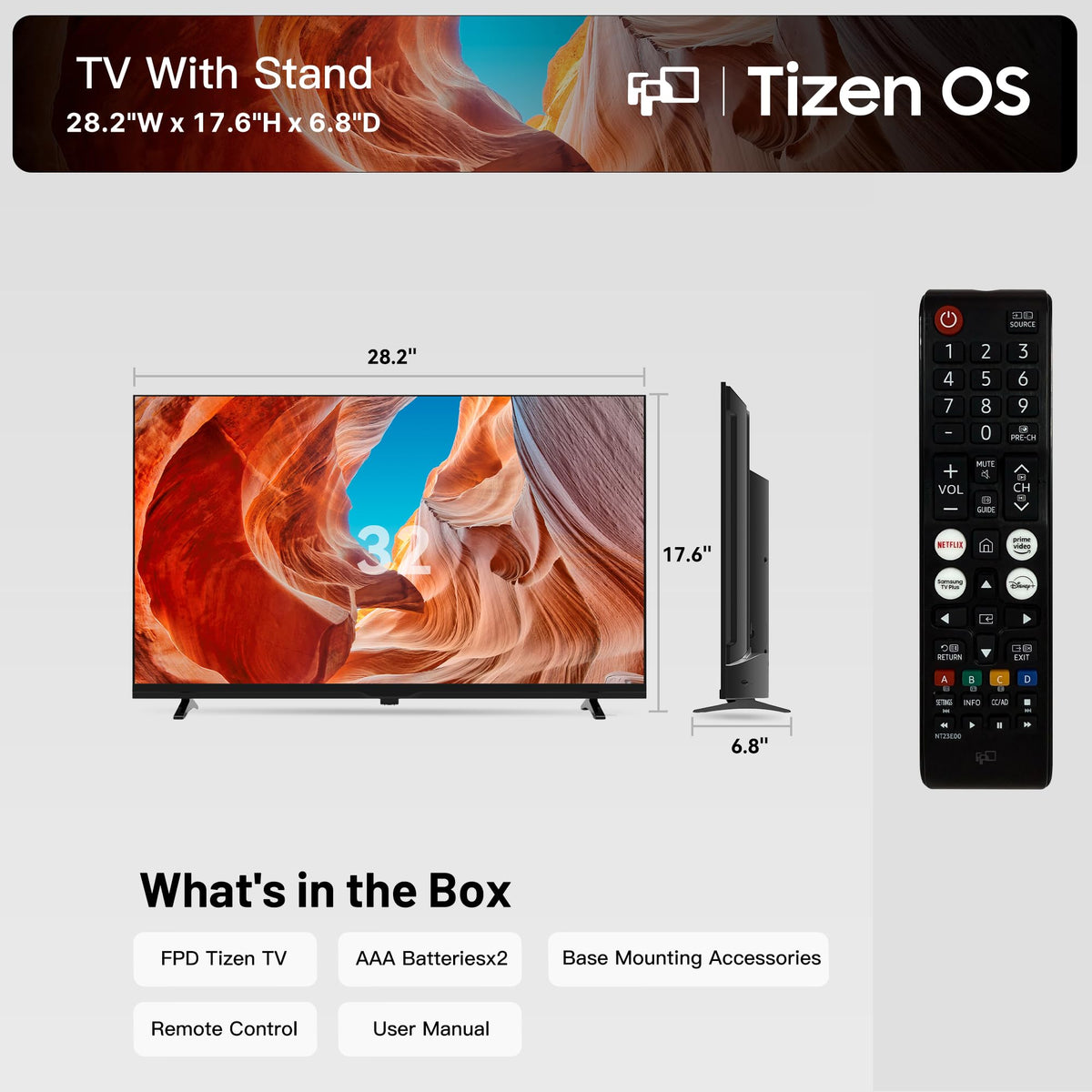 FPD AT32-P1 32" 720p Tizen Smart TV