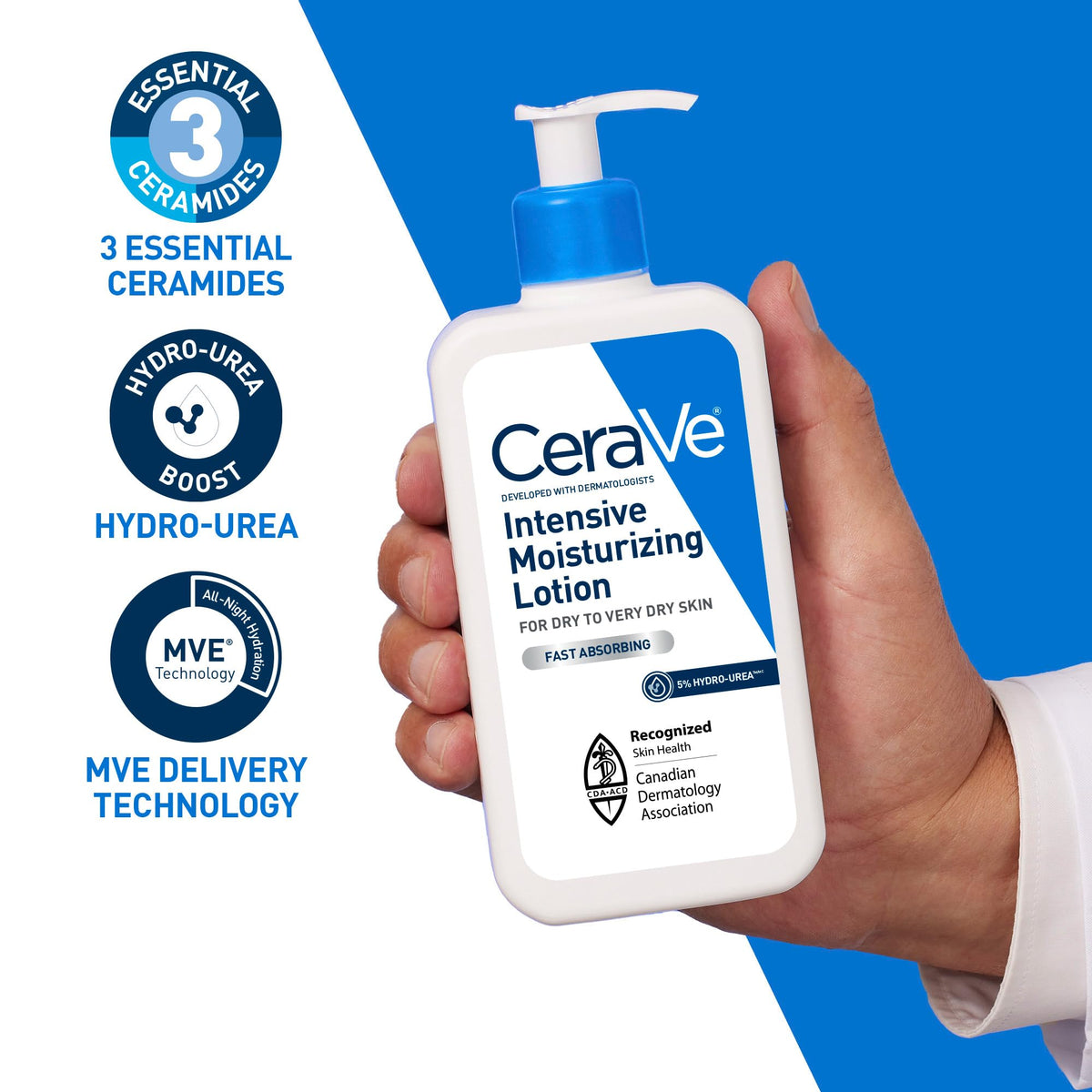 CeraVe Intensive Moisturizing Lotion with 5% Hydro-Urea, 473 mL