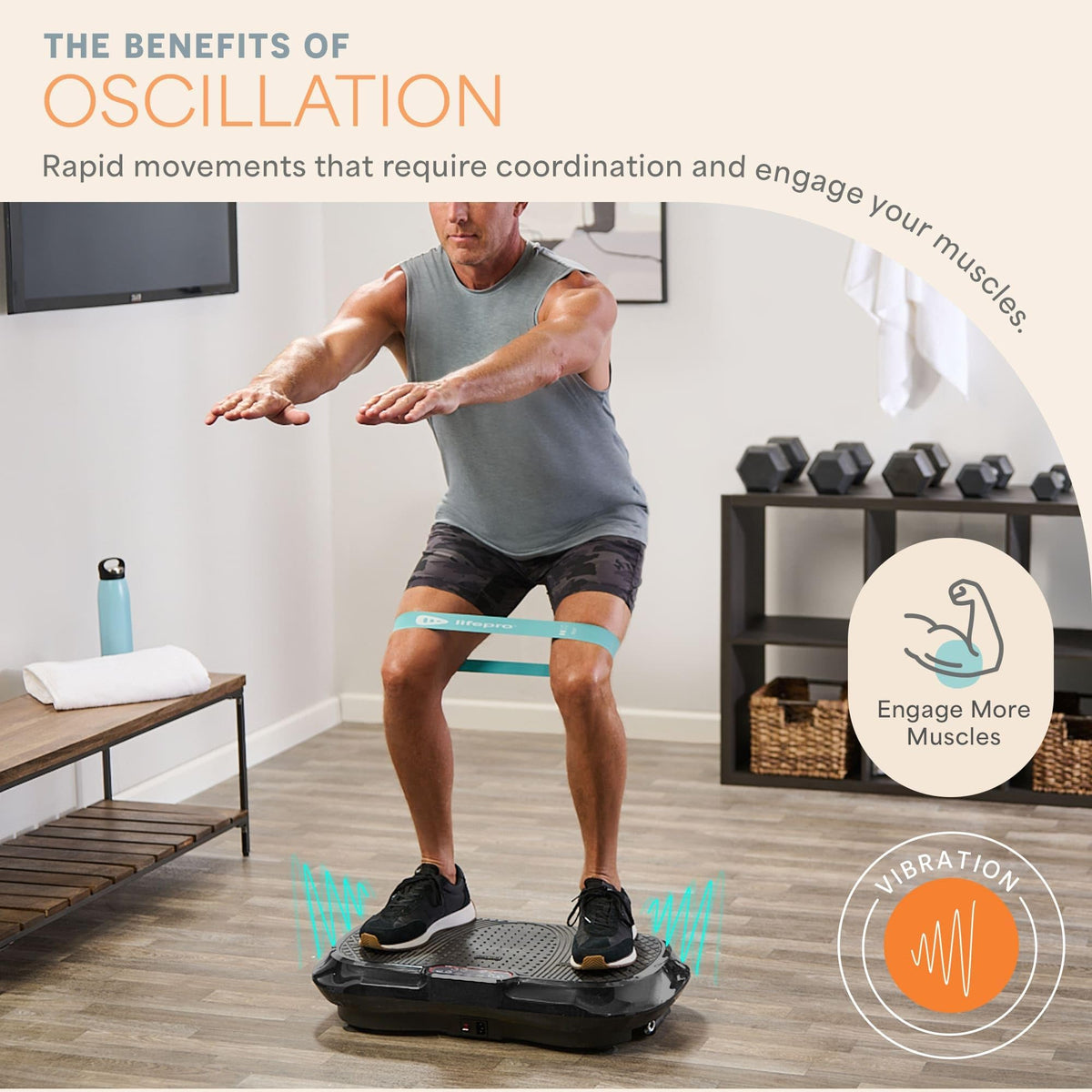 Lifepro Waver Vibration Plate Exercise Machine