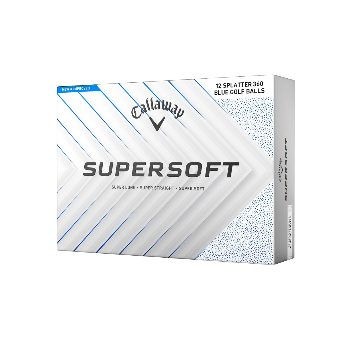 Callaway Supersoft Golf Balls 2025, Blue Splatter, 12 Pack