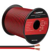 VIABRICO 14 AWG 2-Conductor Low Voltage Wire, 100 ft, Red/Black