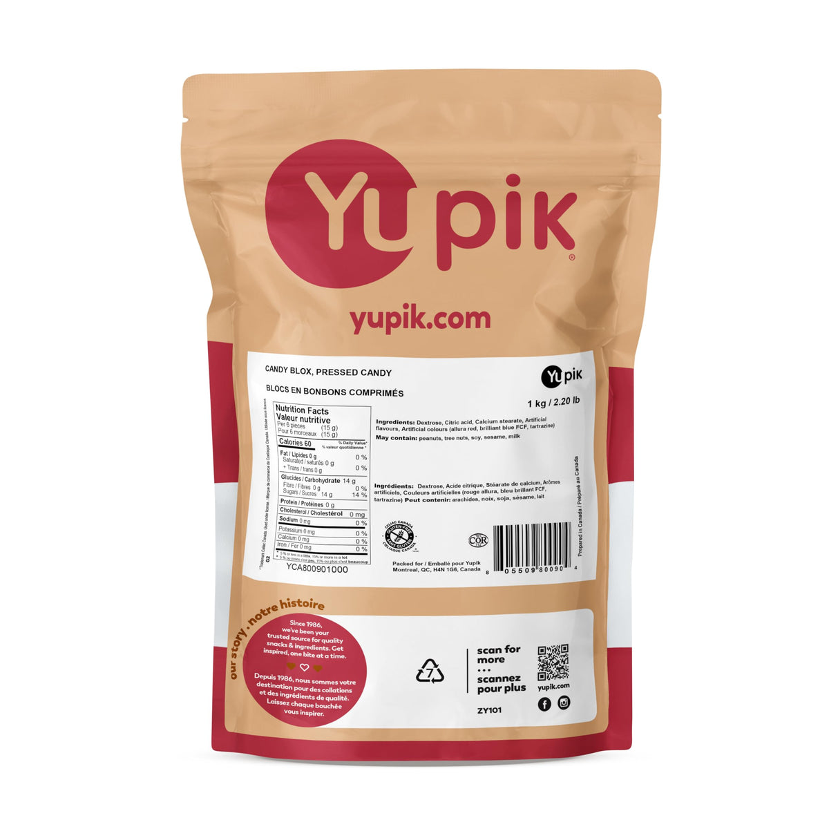 Yupik Candy Blox Pressed Candies, 1 kg