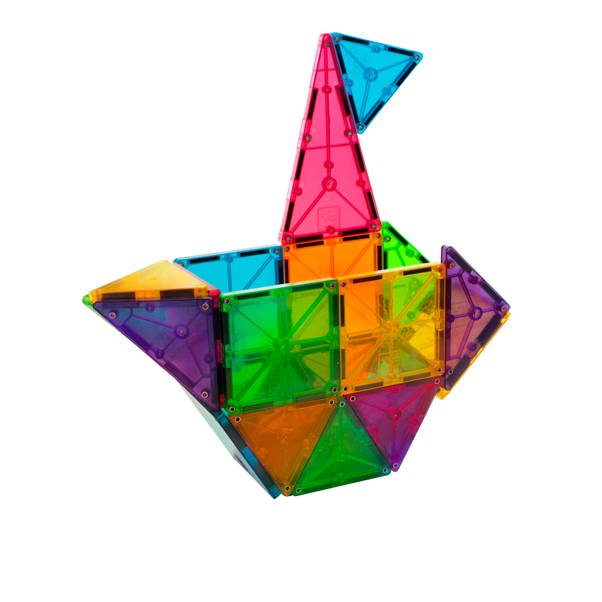 Magna-Tiles Clear Colors Set, 02132, 32 Pieces