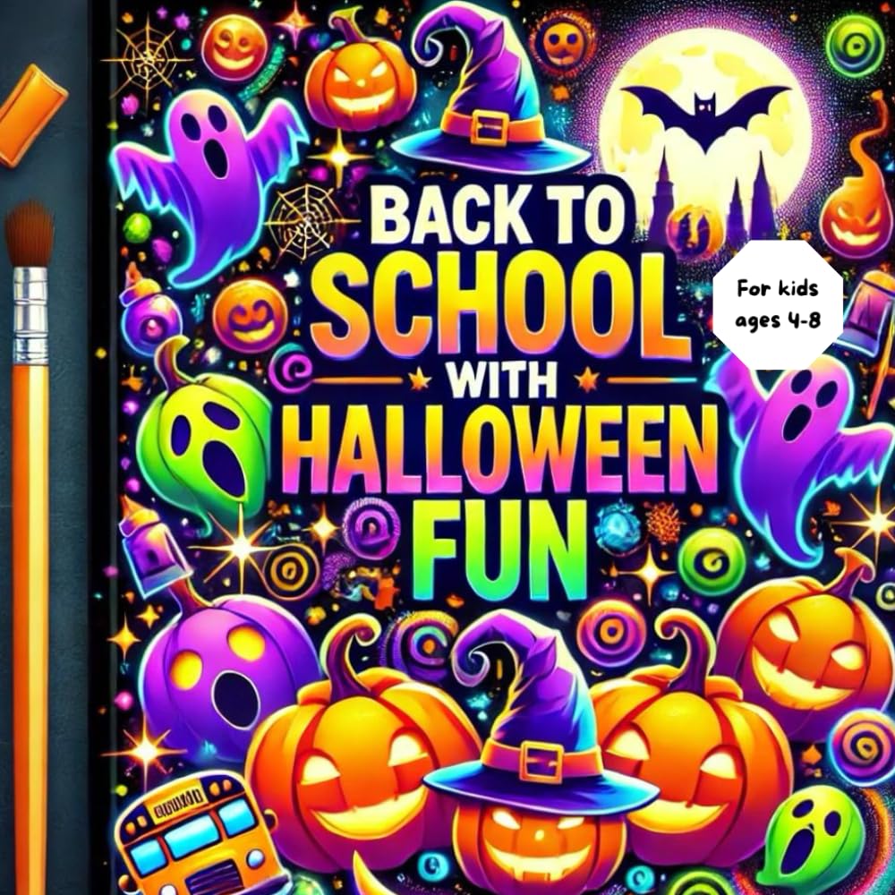 Back to School with Halloween Fun for Kids ages 4-8: Creative Drawing