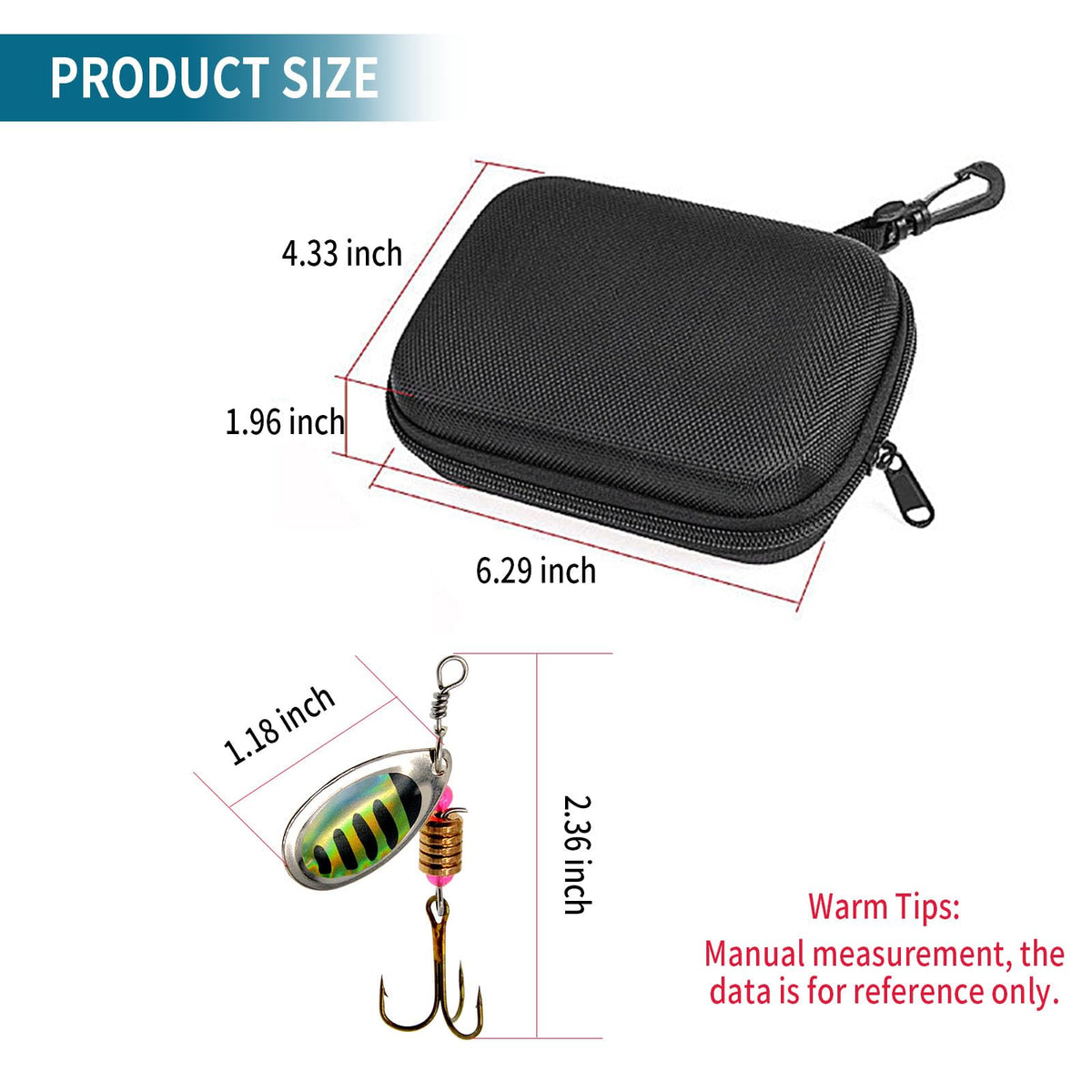 Vkinman Fishing Lures Spinnerbait Set with Treble Hooks, 16 Pieces