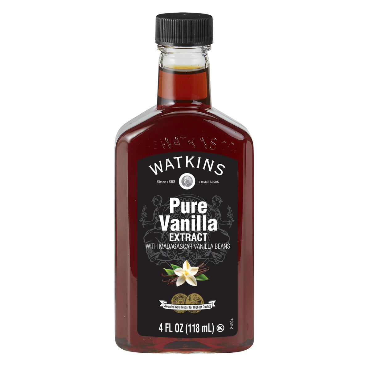 Watkins Pure Vanilla Extract with Madagascar Vanilla Beans, 118 ml