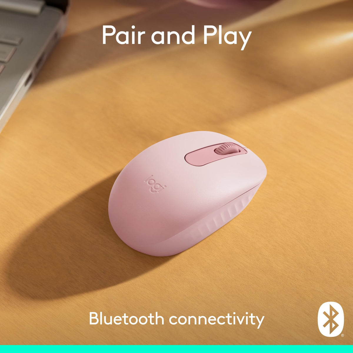 Logitech M196 Bluetooth Wireless Mouse, Rose