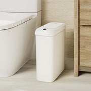 EKO Automatic Slim Touchless Bathroom Trash Can, 2.6 Gal, White