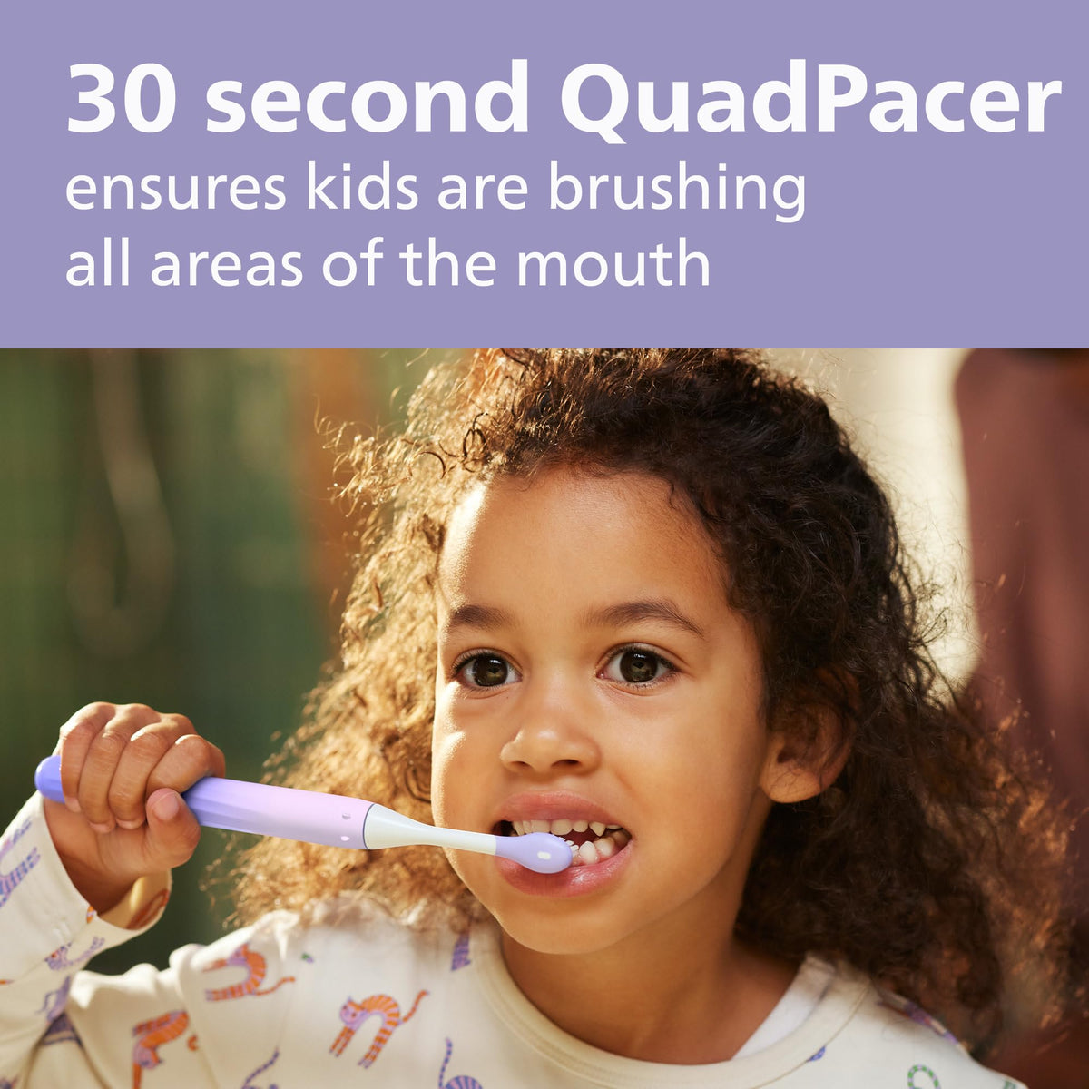 Philips One for Kids by Sonicare Toothbrush, Purple (HY1130/01)
