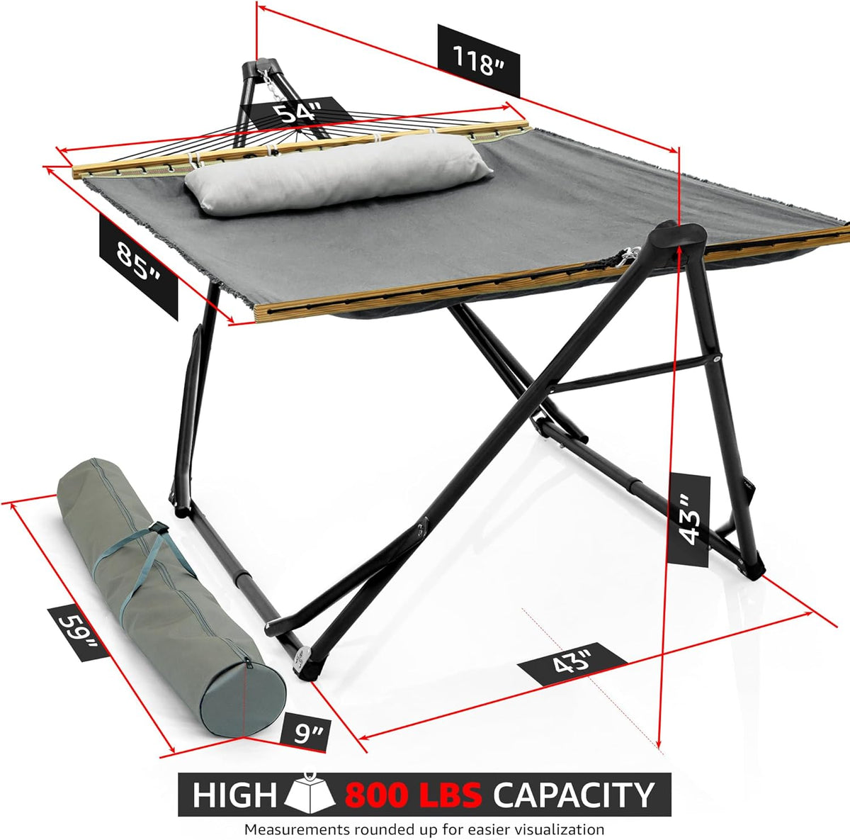 Tranquillo Unity Canvas Hammock with Stand