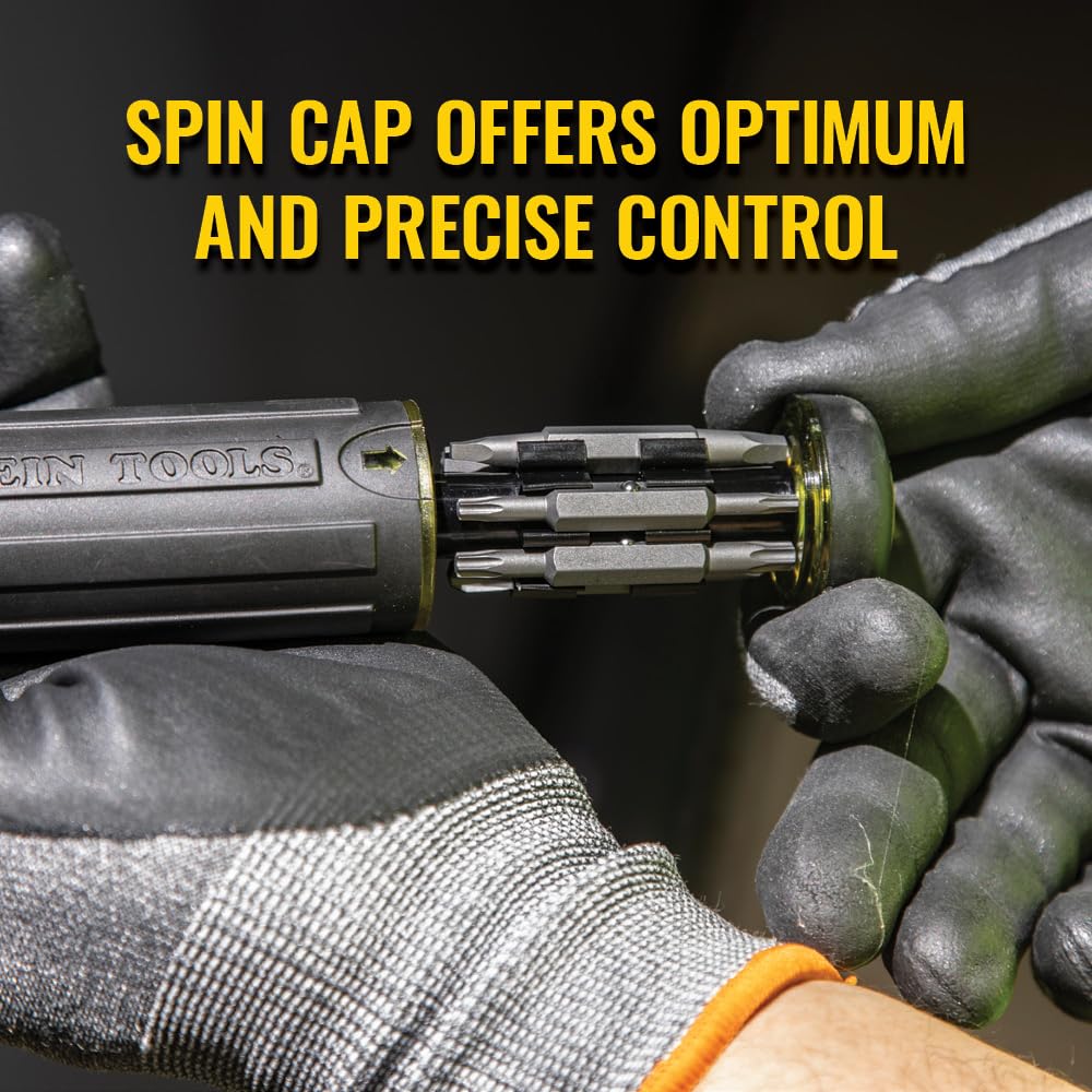 Klein Tools 32305 Multi-Bit Ratcheting Screwdriver, 15-in-1