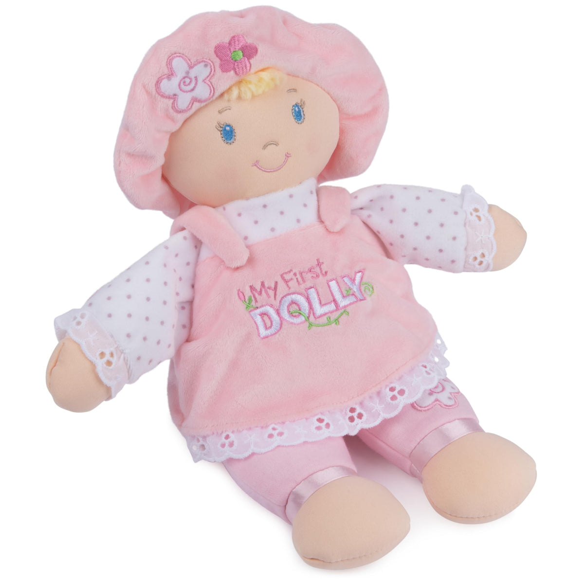 GUND Baby My First Dolly Plush Doll, Pink/White, 13 Inch