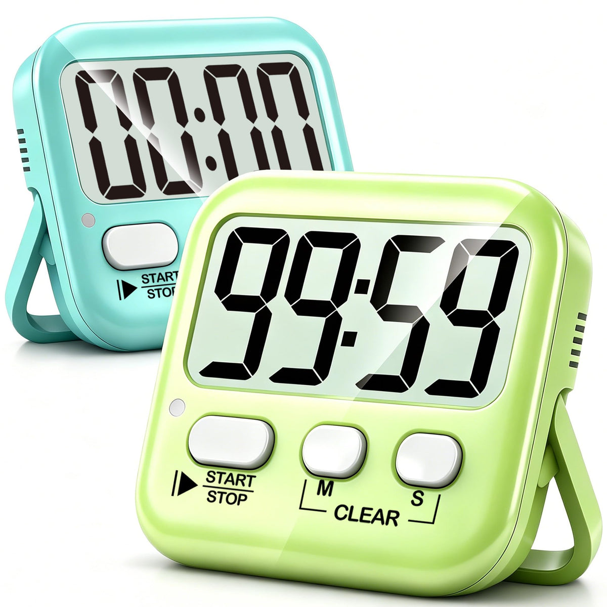 Antonki Magnetic Digital Kitchen Timer (2 Pack)