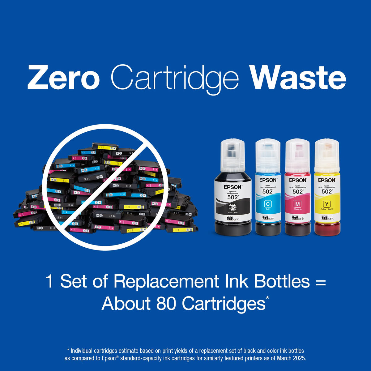 Epson 502 Genuine Pigment Black EcoTank Ink Refill Bottle, T502120