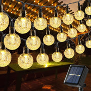 Toodour Solar Globe String Lights, 56 ft, 100 LED, Warm White