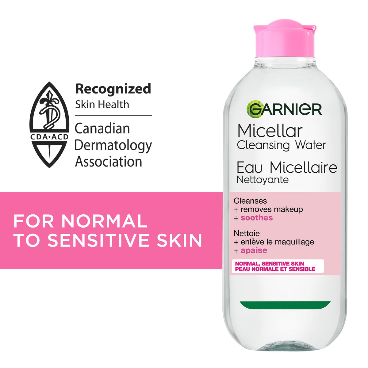 Garnier Micellar Water Facial Cleanser & Makeup Remover, 700 ml