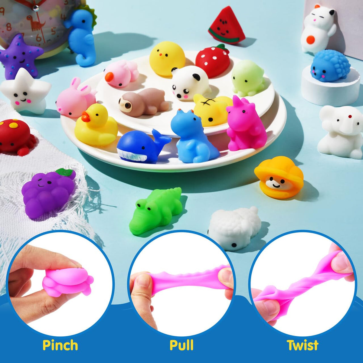 JOYIN Mini Mochi Squishy Toys, 25-Pack