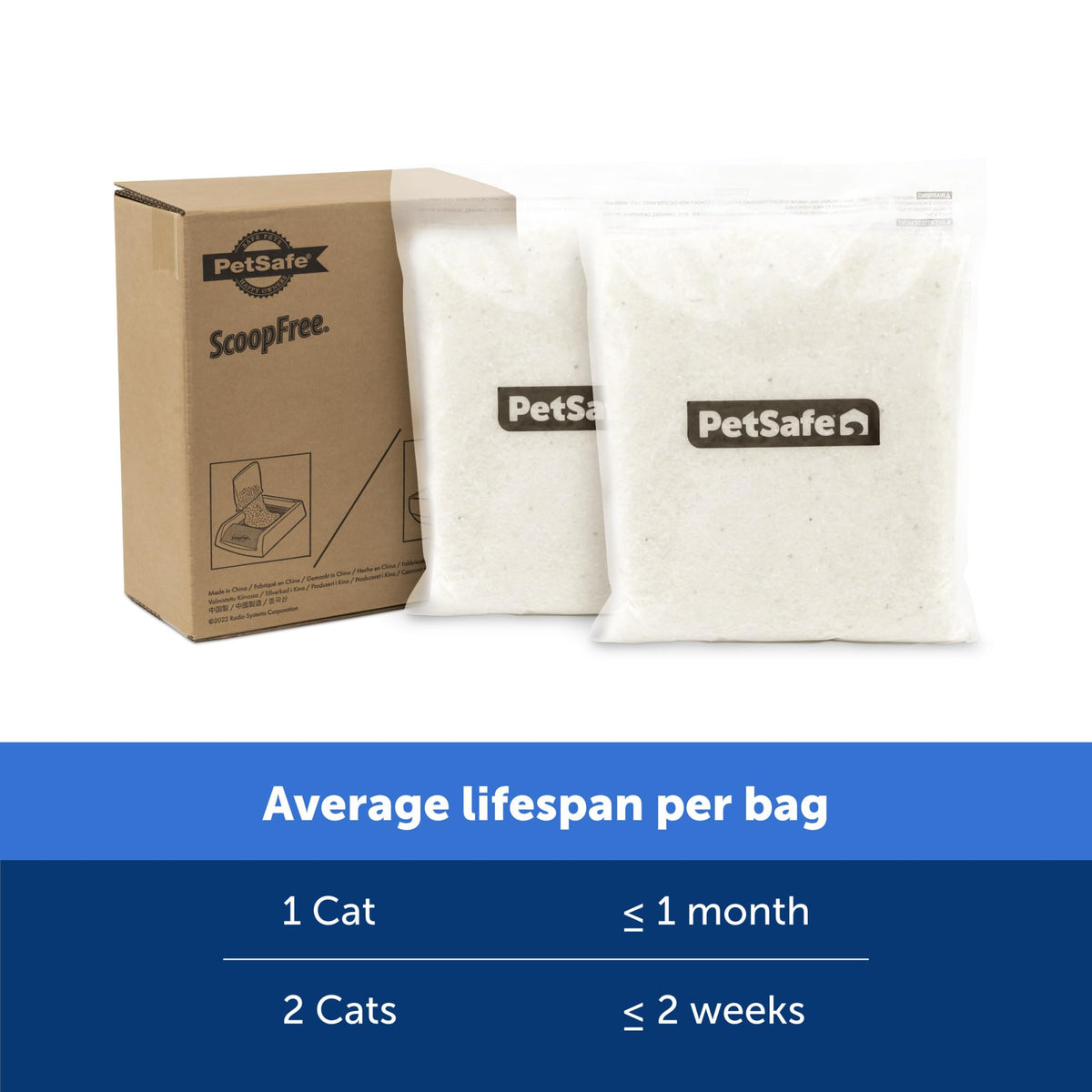 PetSafe ScoopFree Sensitive Unscented Crystal Cat Litter, 2-Pack
