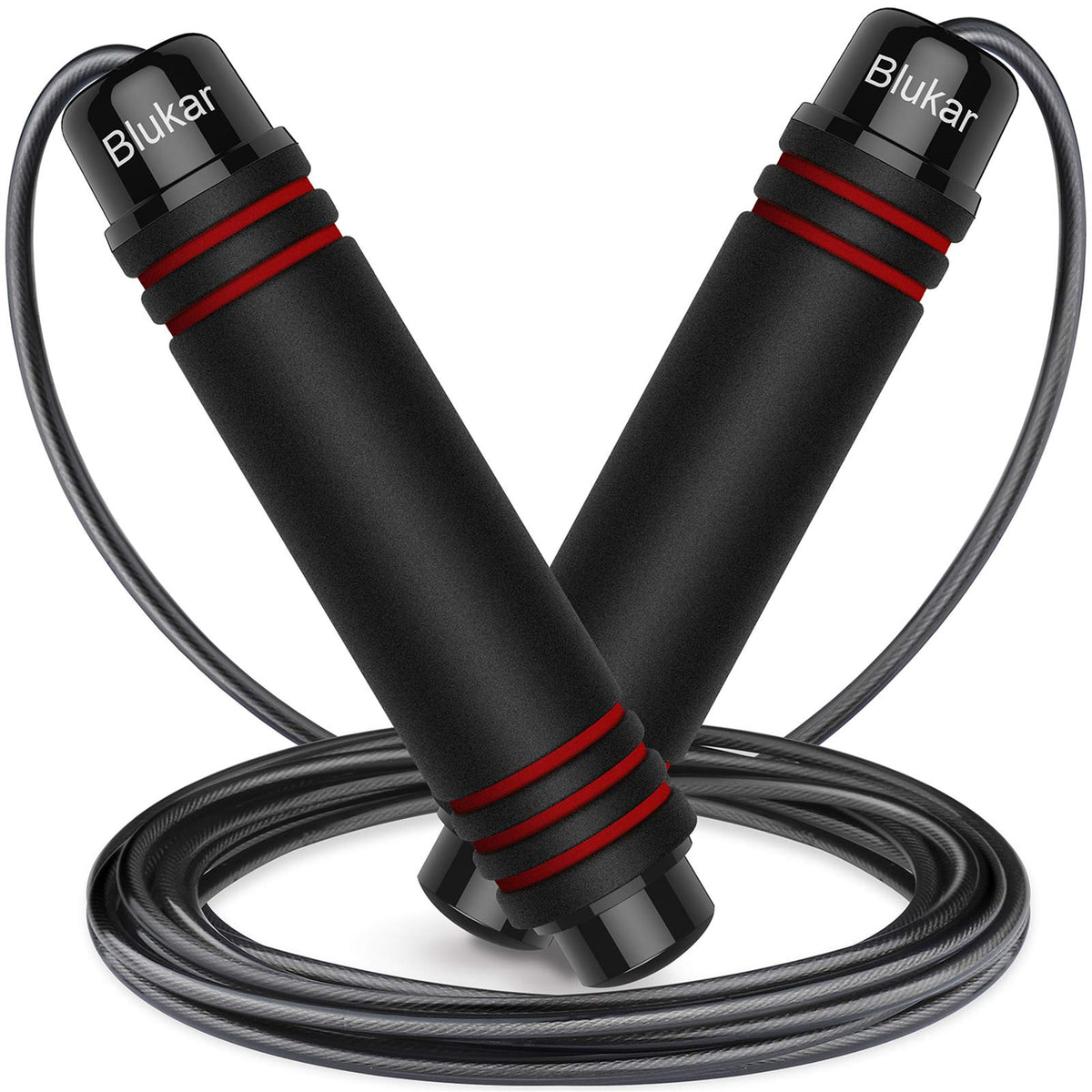 Blukar Tangle-Free Adjustable Speed Jump Rope