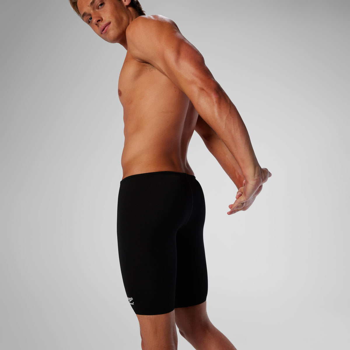 Speedo Men's Endurance+ Solid Swim Jammers, Speedo Black, Size 32