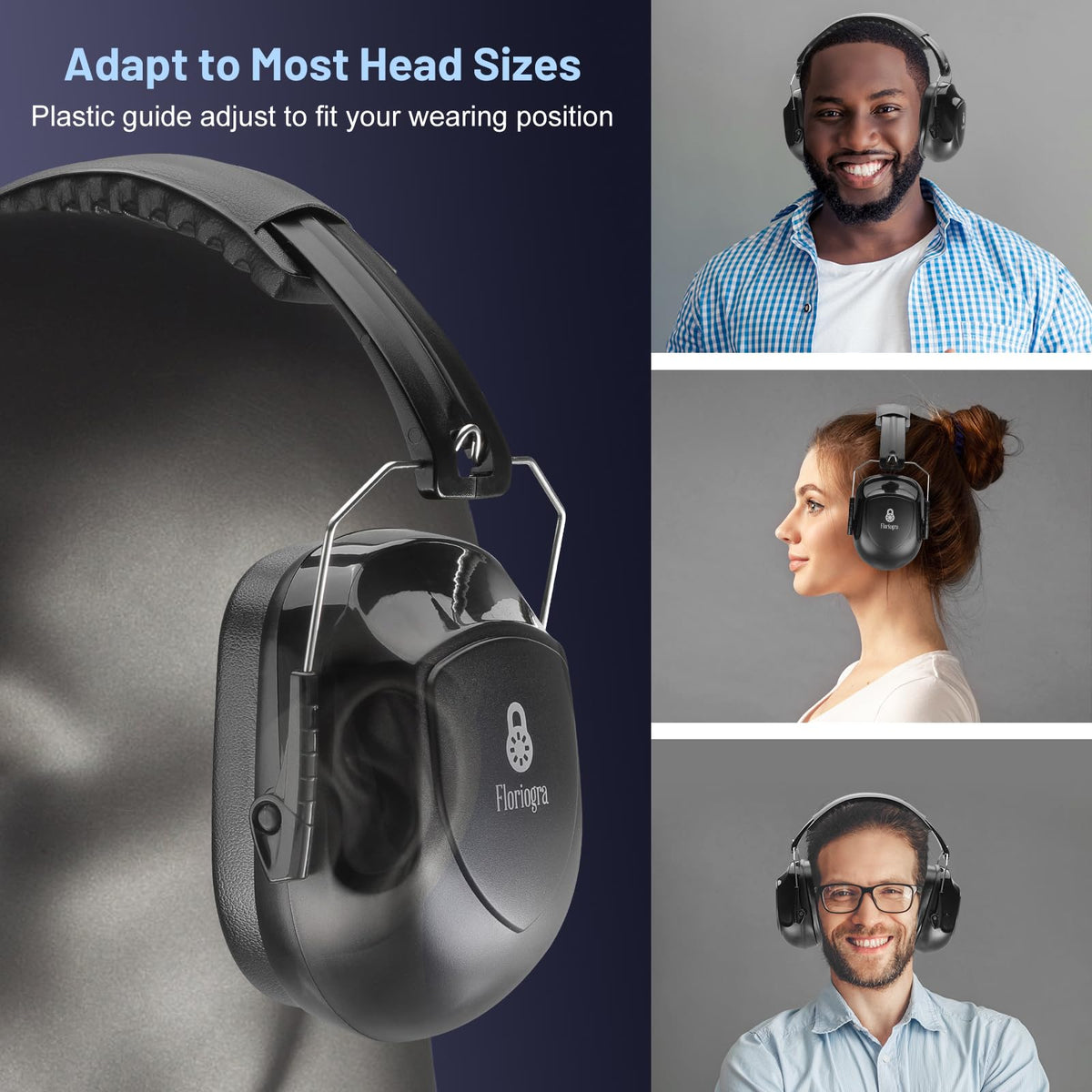Floriogra Noise Reduction Ear Muffs, SNR 35 dB, 2 Pack