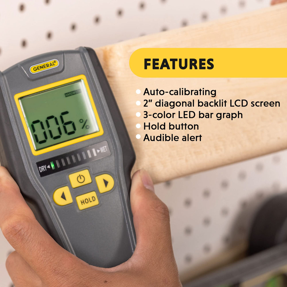 General Tools MMD7NP Pinless Digital Moisture Meter